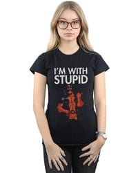 Marvel - Deadpool I'M W/ Stupid Cotton T-Shirt - Lyst