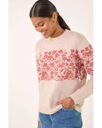 Roman - Soft Touch Floral Knit Jumper - Lyst