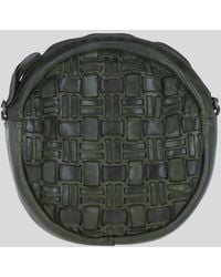 Ashwood Leather - Leather Round Woven Crossbody Bag W/ Adjustable Strap - Lyst