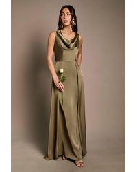 Coast - Honoured Sleeveless Cowl Neck Satin Maxi Bridesmaid Dress - Lyst