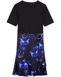 Ted Baker - Malisaa Short Sleeve Crew Neck Mini Dress - Lyst
