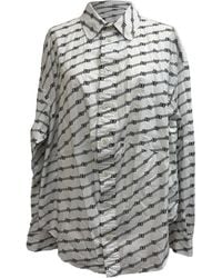 Balenciaga - Preloved Bb Monogram Button-Down Shirt - Lyst