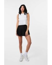 Pink Vanilla - Half Zip Crop Polo Top W/ Contrast Piping - Lyst