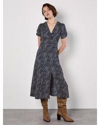Apricot - Animal Print Midaxi Dress - Lyst