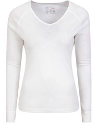Mountain Warehouse - Breathable Warm Isotherm V Neck Merino Wool Outdoor Top Baselayer - Lyst