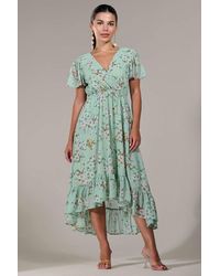 Jolie Moi - Petite High-Low Midaxi Dress - Lyst