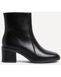 Linzi - Wander Faux Leather Heeled Ankle Boot - Lyst