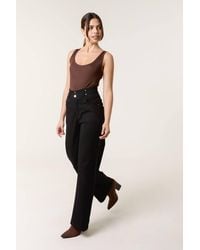Blue Vanilla - Wide-Flared Button Up Jeans - Lyst