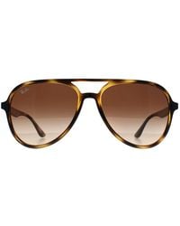 Ray-Ban - Aviator Polished Havana Gradient Rb4376 - Lyst