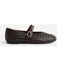 Linzi - Daily Faux Leather Woven Mary Jane Pump - Lyst