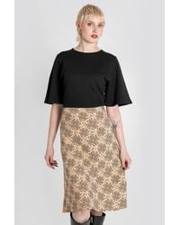 Enorsia - Textured Jersey Mini Dress - Lyst