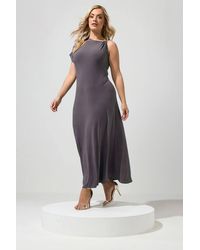 Yours - Metal Buckle Detail Maxi Dress - Lyst