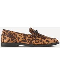 Linzi - Truly Leopard Print Loafers - Lyst