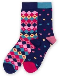 Kite - Diamond Heart Socks - Lyst