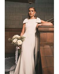 Coast - Bow Detail Button Back Maxi Wedding Dress - Lyst