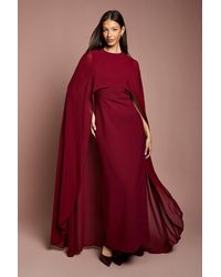 Coast - Cape Sleeve Maxi Dress - Lyst