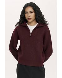 Finery London - Maddy Funnel Neck Half Zip Jumper - Lyst