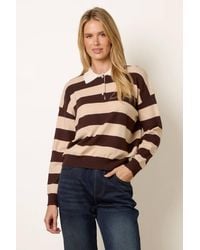 Blue Vanilla - Long Sleeve Button Up Collar Jumper - Lyst