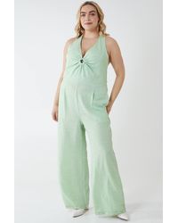 Blue Vanilla - Curve Halterneck Culotte Jumpsuit - Lyst
