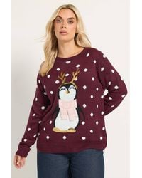 Yours - Polka Dot Penguin Novelty Jumper - Lyst