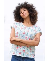Kite - Alum Slub Jersey Top Flower Press - Lyst