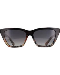 Burberry - Cat Eye Check Sand Gradient Polarized Be4468 - Lyst