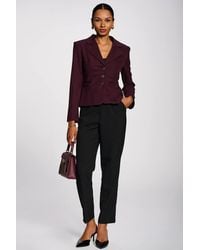 Jolie Moi - Single-Breasted Blazer W/ Contrast Lining - Lyst