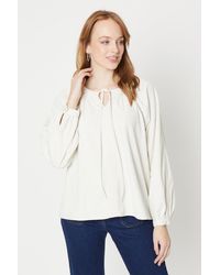 Oasis - Cord Lace Trim Detail Top - Lyst
