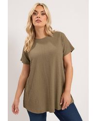 Yours - Textured Swing Top - Lyst