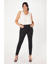 Dorothy Perkins - Curve Coated Skinny Jean - Lyst