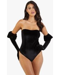 Playful Promises - Halina Puff-Sleeve Body W/ Built-In Gloves - Lyst