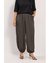 Yours - Satin Balloon Trousers - Lyst