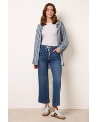 Blue Vanilla - Wide-Flared Button Up Jeans - Lyst