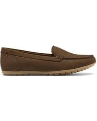 Clarks - Elliotte Step Nubuck Slip Ons, Moccasins - Lyst