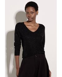 Apricot - Diamante Embellished Fine Knit Jumper - Lyst