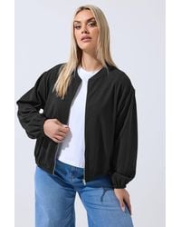 Yours - Zip Bomber Jacket - Lyst