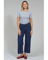 Kite - Wareham Wide Leg Ankle Grazer Jeans Rinse Wash - Lyst