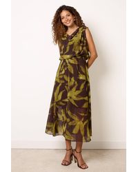 Blue Vanilla - Sleeveless Cowl Neck Midi Dress - Lyst