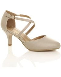 AJVANI - High Heel Crossed Straps Court Shoes - Lyst
