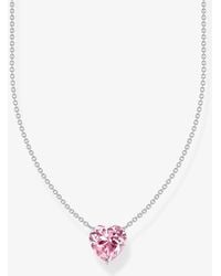 Thomas Sabo - Heart Cubic Zirconia Necklace Ke2211-051-9-L45V - Lyst