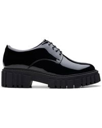 Clarks - Page Walk Patent Derby Shoes - Lyst