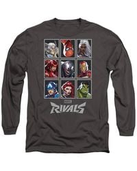 Marvel - Rivals Character Grid Long Sleeve T-Shirt, Light Graphite - Lyst