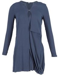 Acne Studios - Preloved Long Sleeve Asymmetric Mini Dress - Lyst