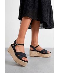 Dorothy Perkins - Faith: Olivia Open Toe Platform Espadrille Wedge Sandals - Lyst