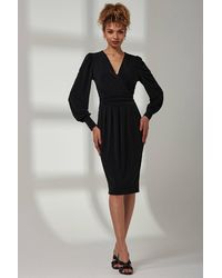 Jolie Moi - Kinslee Long Sleeve Pegged Dress - Lyst