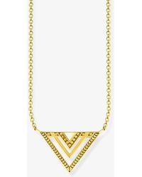 Thomas Sabo - Plated Africa Triangle Necklace Ke1568-413-39-L45V - Lyst