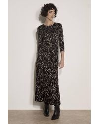 Apricot - Jersey Knit Leopard Print Maxi Dress - Lyst