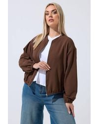 Yours - Zip Bomber Jacket - Lyst