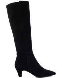 Dune - Wide Fit 'Sera' Suede Knee High Boots - Lyst
