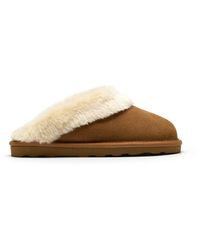 Clarks - Astra Star Tan Slippers, Slip Ons - Lyst